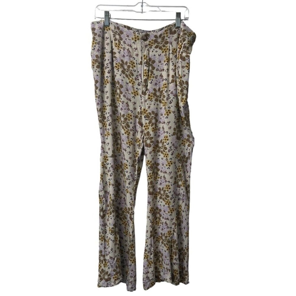 Free People Floral Flare Pants ‘Can’t Take My Eyes Off..’ - Picture 3 of 14